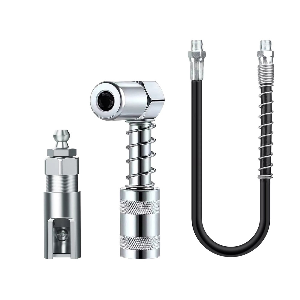 High-quality Right-Angle 90° Push-on Grease Coupler With 1/8 Inch NPT Threads