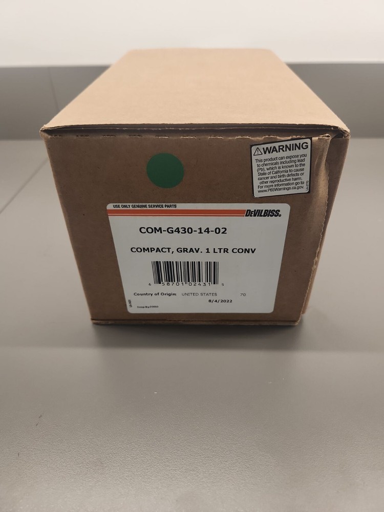 DeVilbiss Compact Conventional 1.4mm Gravity Spray Gun - COM-G430-14-02
