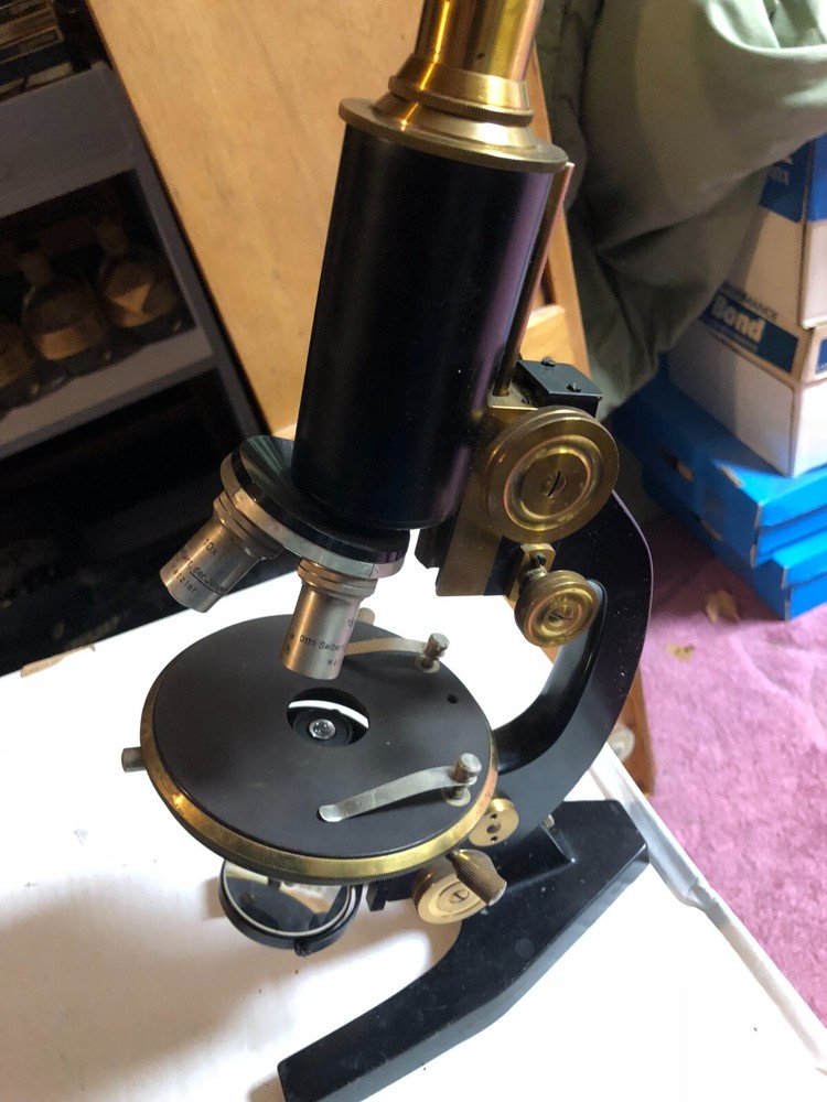 Antique Microscope and accessories