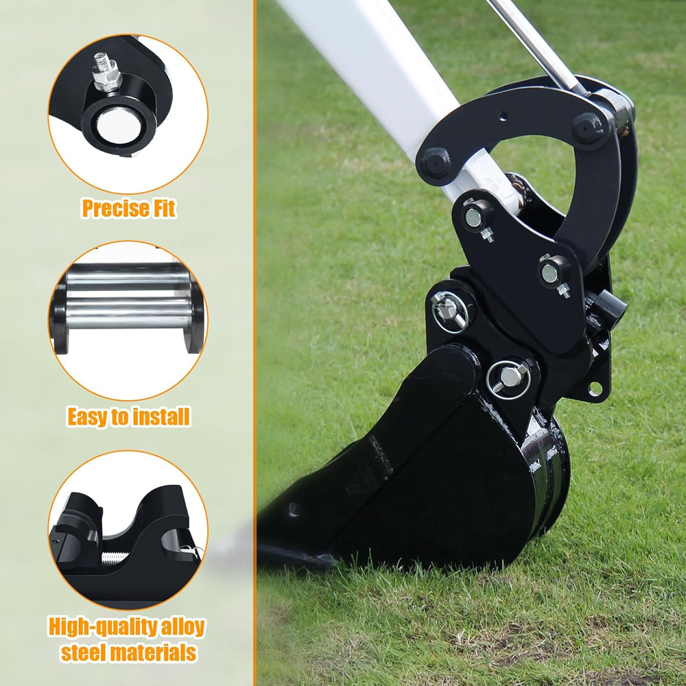 Mini Excavator Attachments Mechanical Quick Change Hitch Coupler for 0.6-3 Ton E