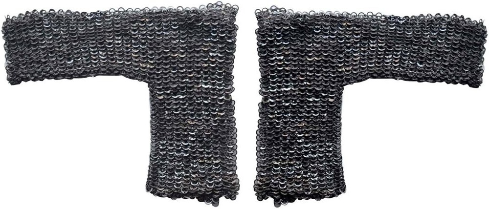 6 mm Chainmail Flat Dome Riveted Alternating Solid Mild Steel Voider Maille