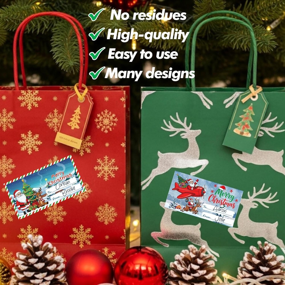 Christmas Gift Tags Stickers | Self Medium, for Presents