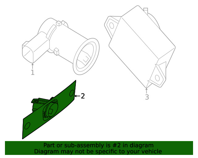 Genuine Nissan Blind Spot Detection System Warning Sensor 28533-9BU2C