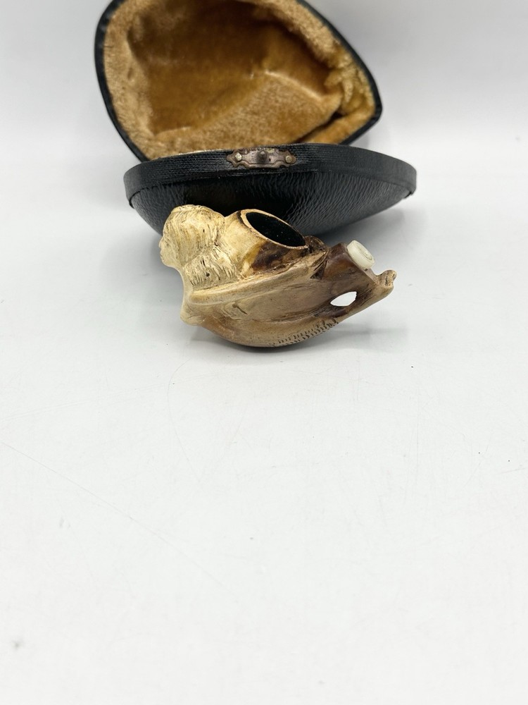 Carved Antique Mermaid Pipe No Stem