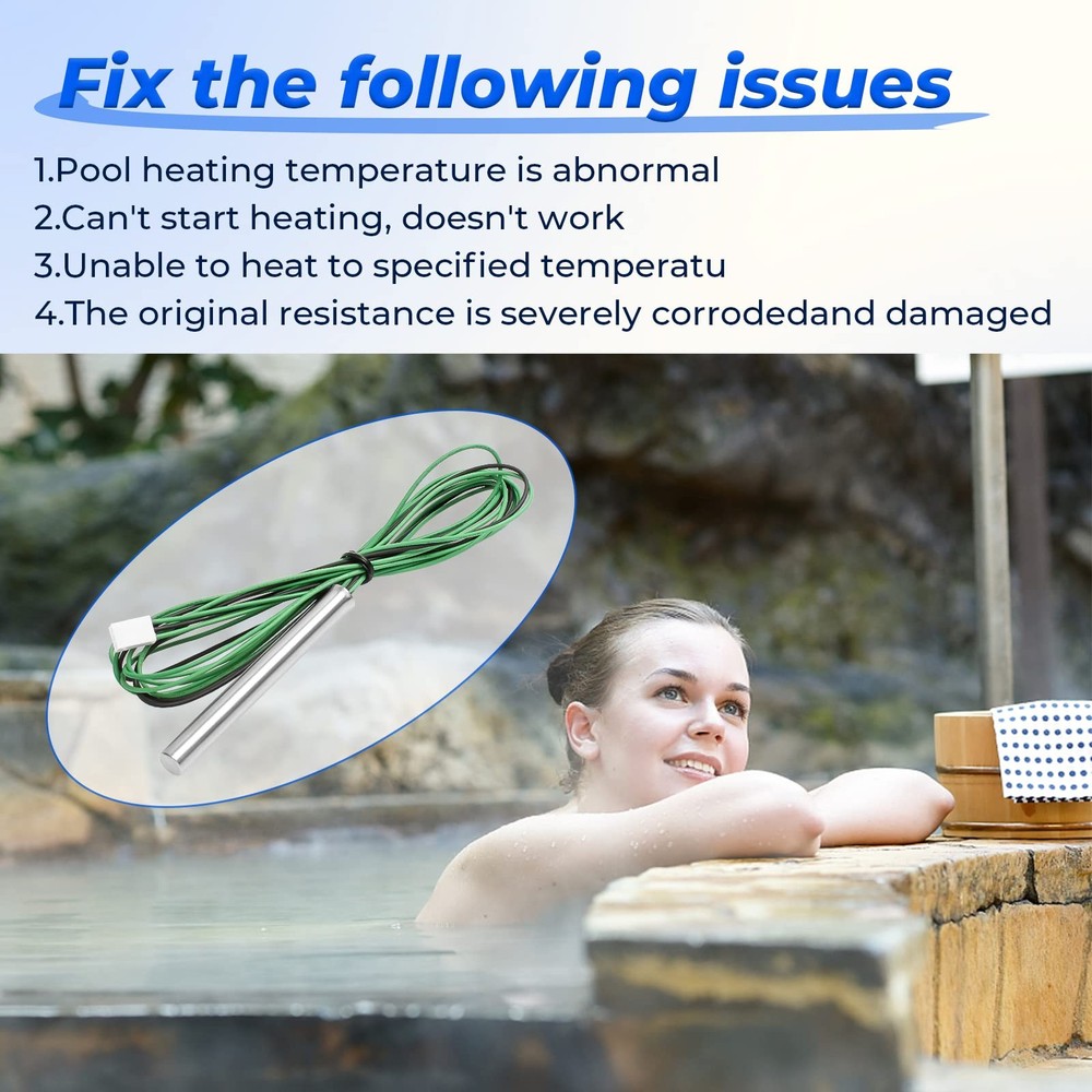 Pool Heater Temperature Sensor 009577F Compatible with Raypak Heaters 206A 20...