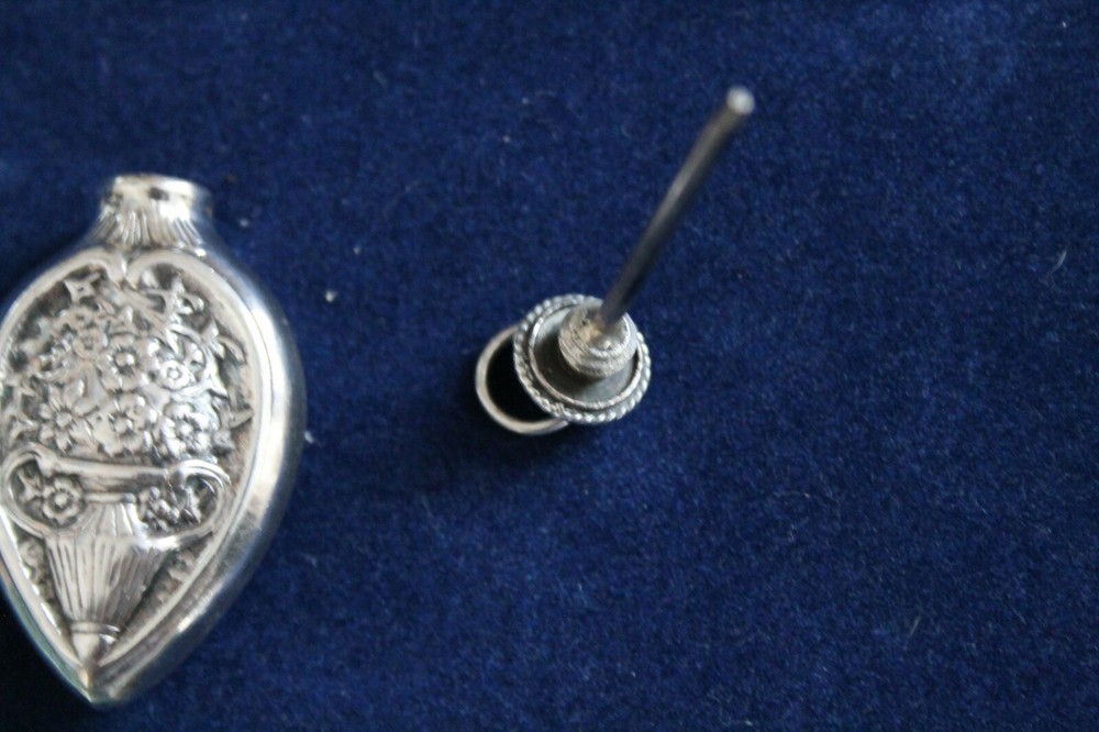 Sterling Silver Perfume Bottle Chatelaine