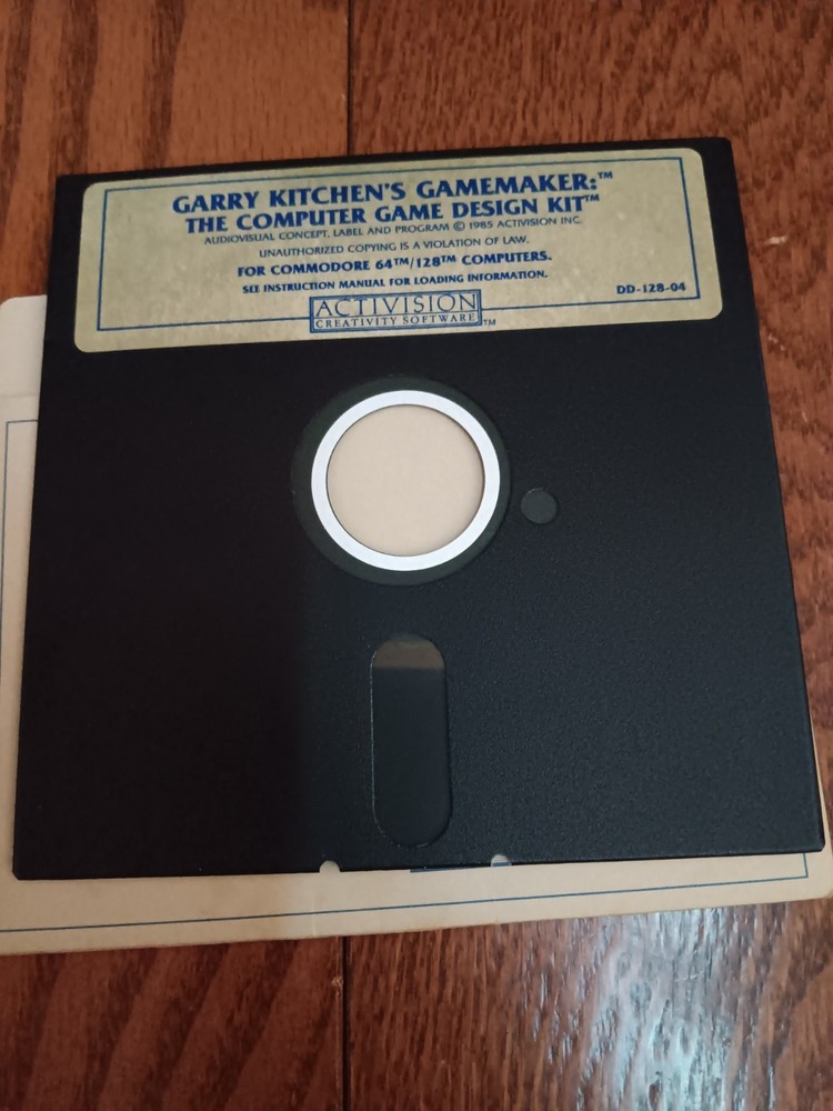 Commodore 64 Garry Kitchens Game Maker & Science Fiction NO BOX Tested/Works