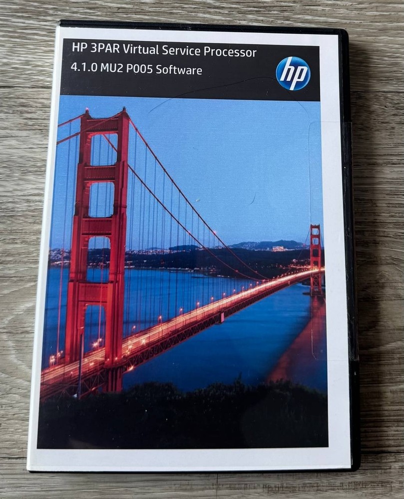 HP 3PAR Virtual Service Processor 4.1.0 MU2 P005 Software DVD No License