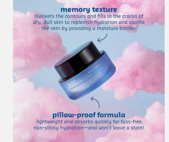 Belif Aqua Bomb Sleeping Mask Size: 2.53 oz/ 75 mL Overnight Hydration