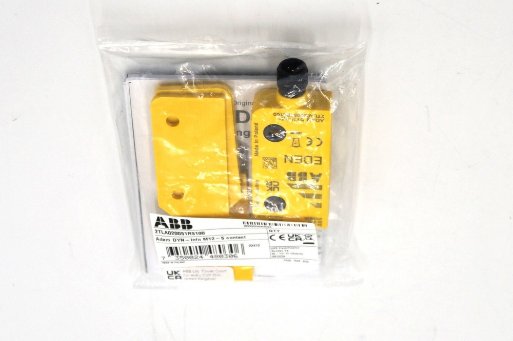 ABB 2TLA020051R5100 Safety Sensor, Eden Adam DYN-Info M12-5
