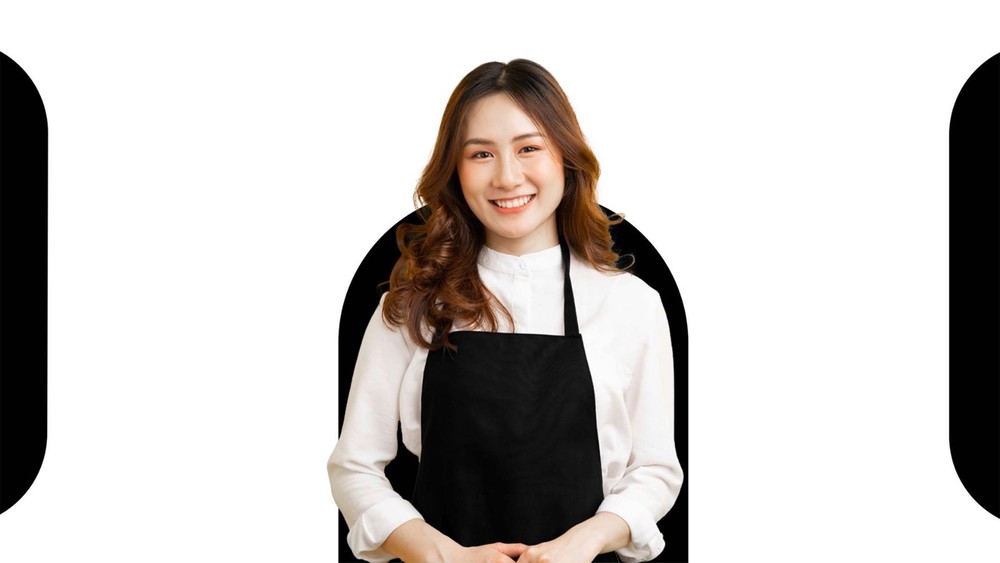Adjustable Bib Apron - 100% Polyester, Water-Resistant, Pockets & Long Ties