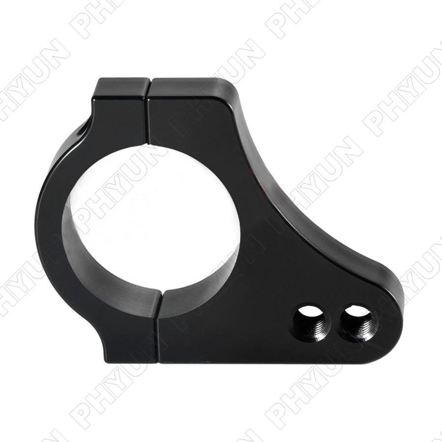 1x 35mm CNC Black Motorcycle Steering Damper Stabilizer Bracket Fork Frame Clamp