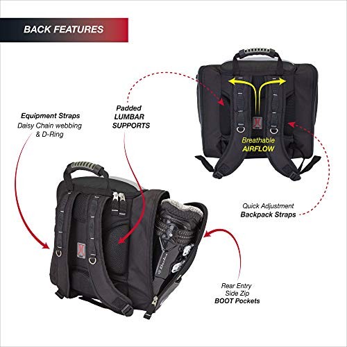 Everything Ski Boot Bag and Backpack – Ski - Snowboard Navy/Gray