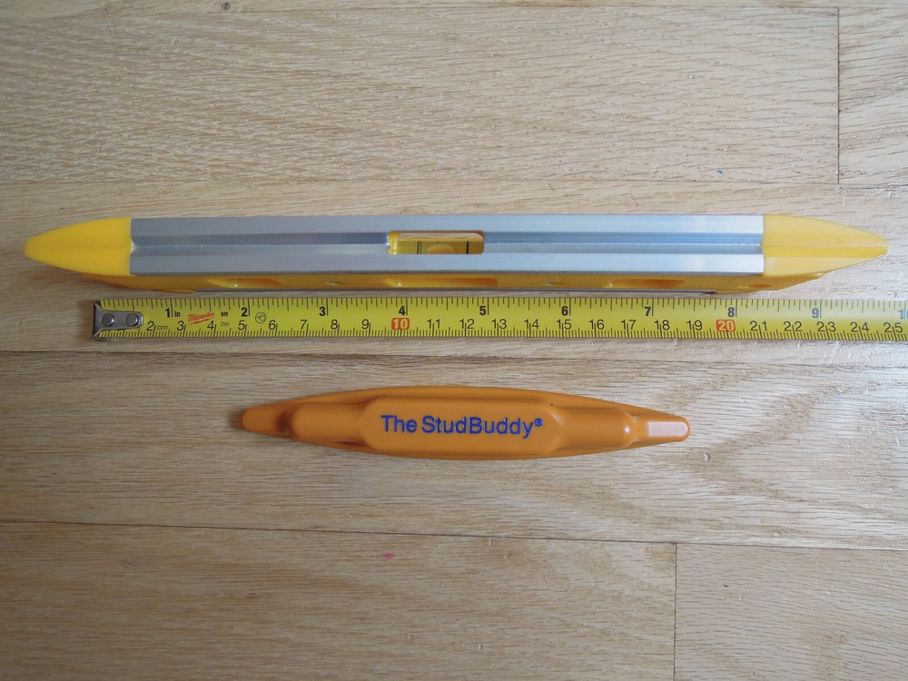 The StudBuddy Magnetic Stud Finder w/ Magnetic Torpedo Level