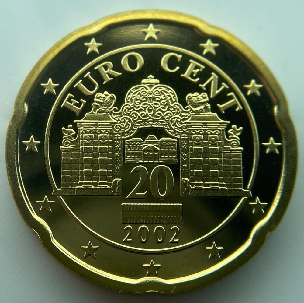 Austria 20 euro cent 2002  PROOF