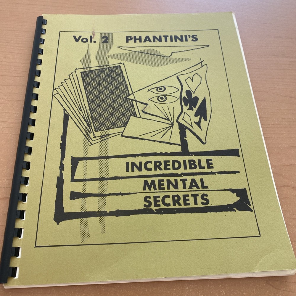MAGIC BOOK ~ PHANTINI'S INCREDIBLE MENTAL SECRETS VOL. 2