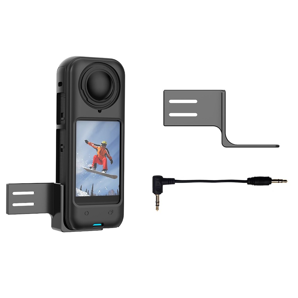 Microphone Expansion Mount + Adapter Cable for Insta360 X4 Camera Accessories