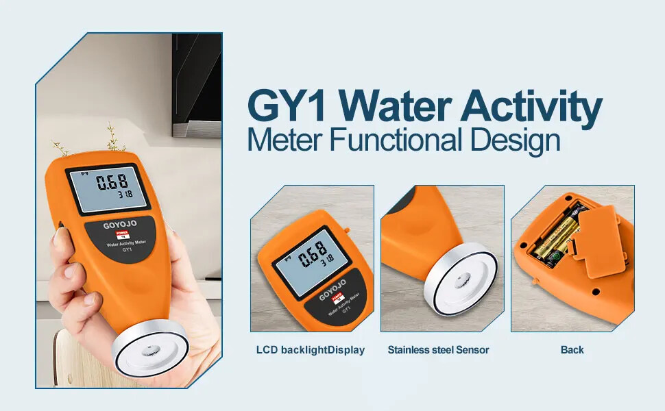 Smart Bluetooth Water Activity Meter Tester for Jerky & Dried Fruit