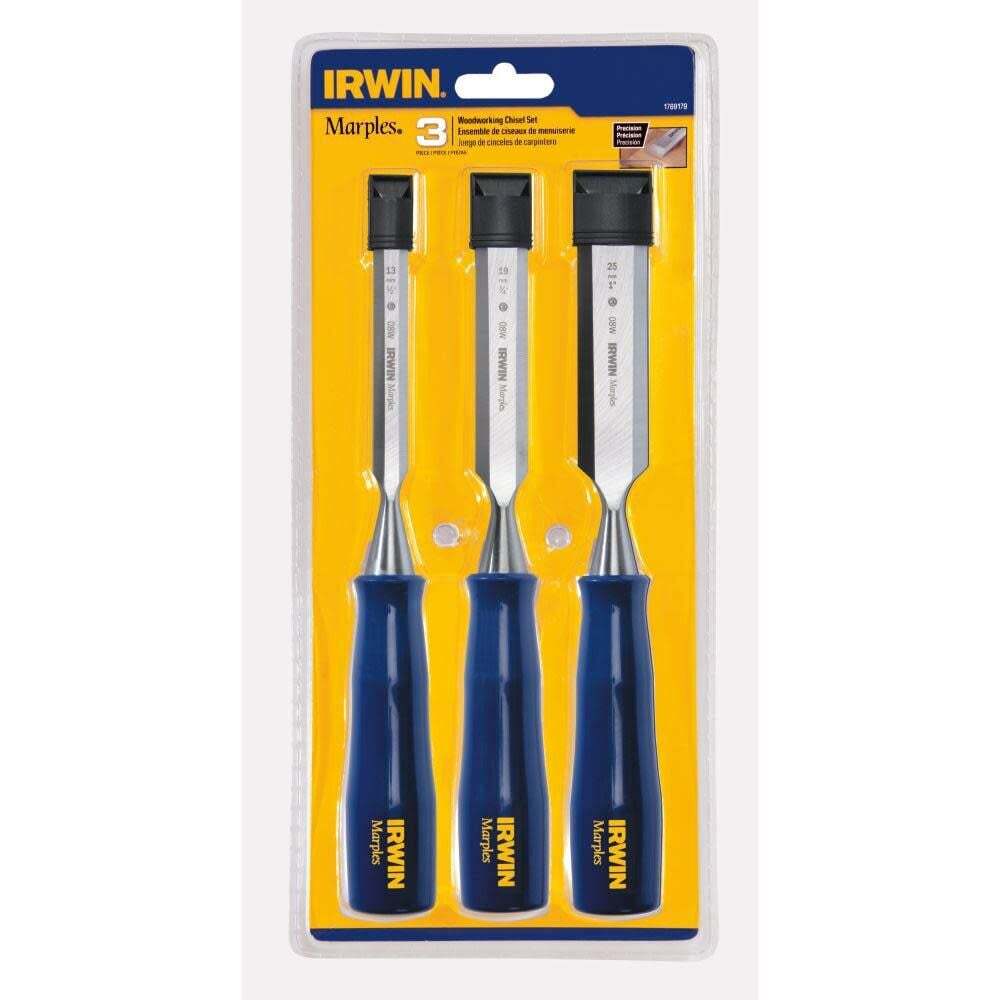 Irwin 3 Pc. Woodworking Chisel Set