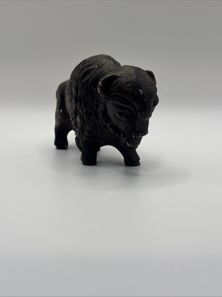 Antique Cast Iron Bull Statue HEAVY