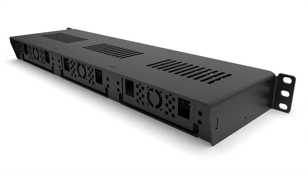 1U rack mount Pro Enclosed 3x Jetson - FRONT REMOVABLE