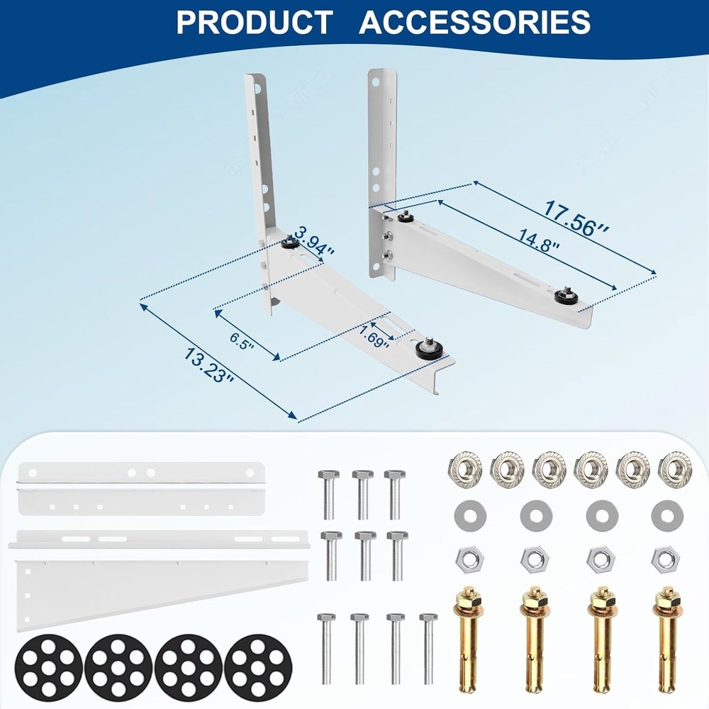 Mini Split Wall Mounting Bracket Support Heavy Duty AC Support Stand for Outside