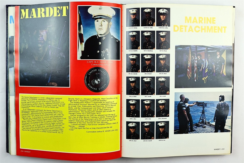 USS Enterprise (CVN-65) 1984 1985 Westpac Deployment Cruise Book