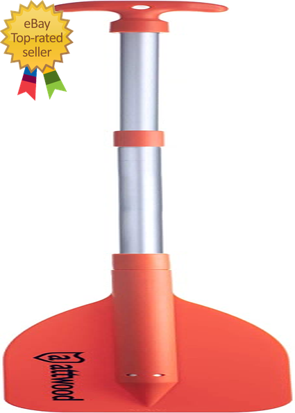 Emergency Telescoping Paddle for Boating, Orange