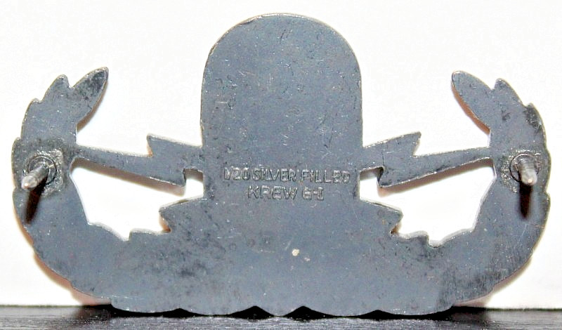 US Armed Forces Basic Explosive Ordnance Disposal Oxidized Large Badge Insignia