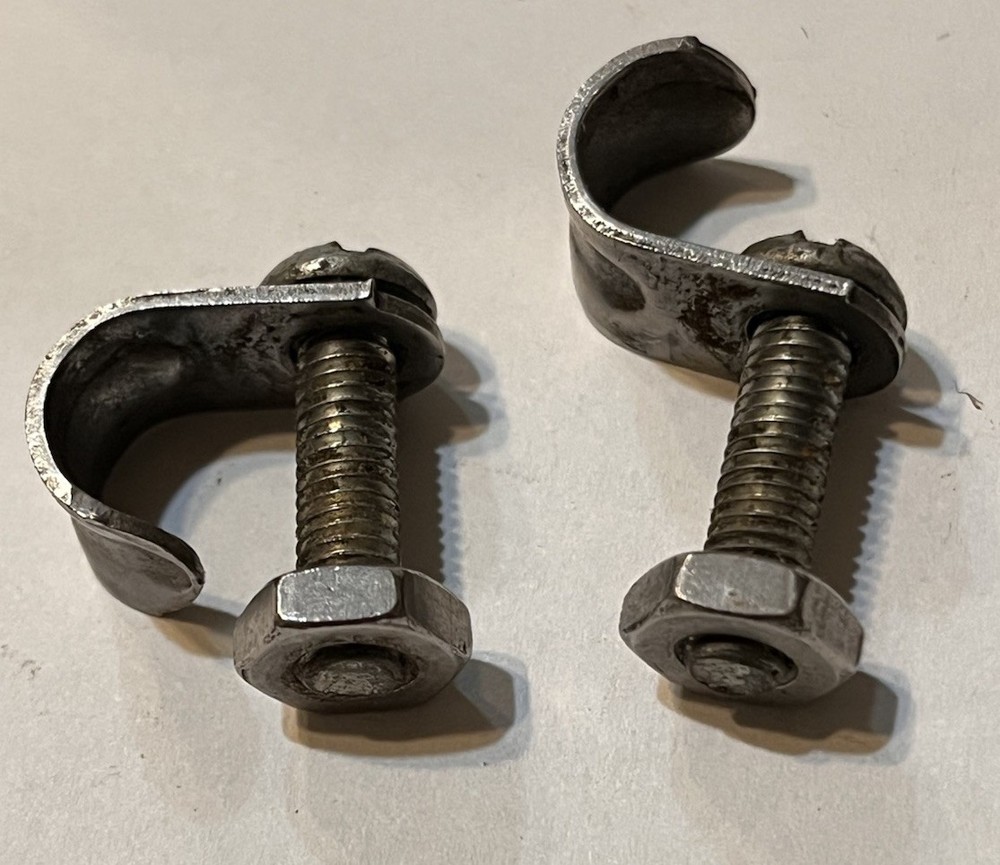 Frame mounted pannier clips--- fasteners---hooks