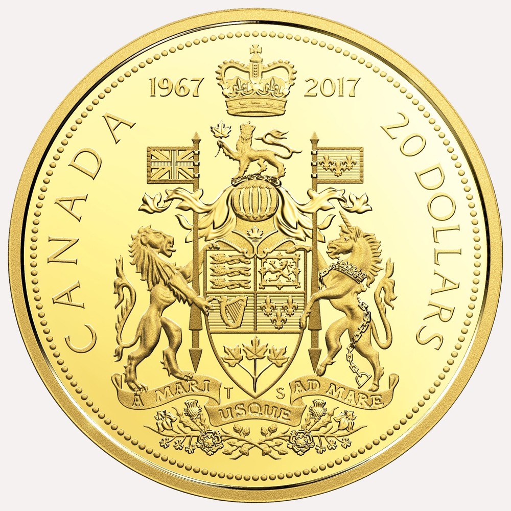 2017 Commemorative Proof Set, 1967 Centennial Issue, All pure silver.