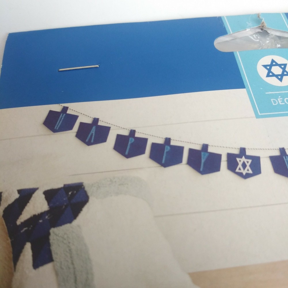 Hanukkah Blue Banner 6 ft 2 in.