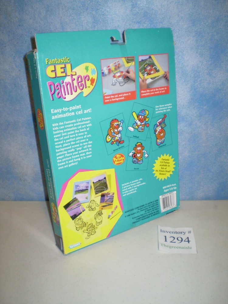 NEW 1996 Hasbro Kenner Mr Potato Head Cel Painter E-Z Animation Cel Art