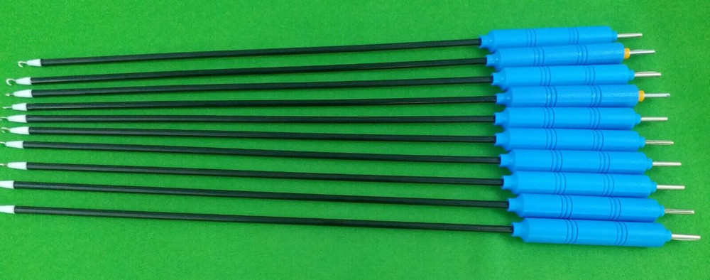 10pc Laparoscopic J-Hook 5mmx330mm Laparoscopy Endoscopy Surgical Instruments