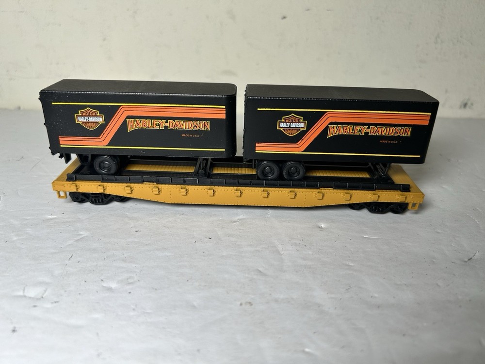 HO Scale Harley Davidson Limited Train Set W/box UNTESTED