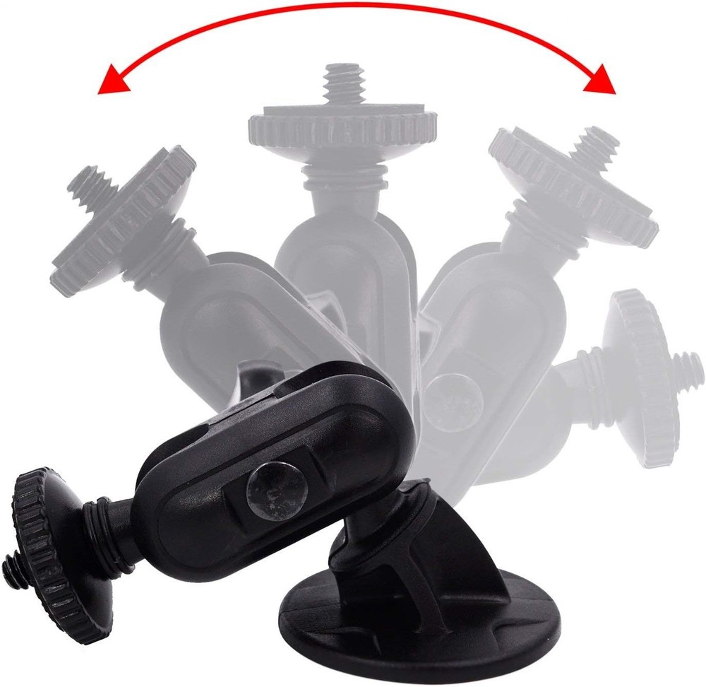 CH01C 1/4" Thread Camera Mount Holder Mini Adhesive 16mm Base - 3M