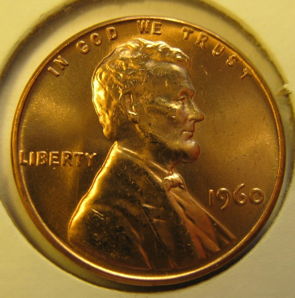 1960 P LD BU LINCOLN CENT PENNY