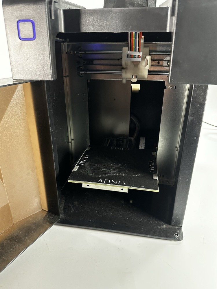 Tiertime UP Mini 3D Printer Used Powers On Untested NO EXTRUDER Box Cables 3