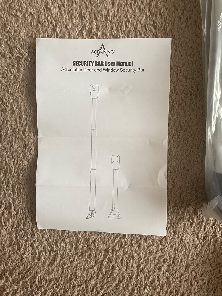 Acemining Adjustable Door and Windows Security Bar