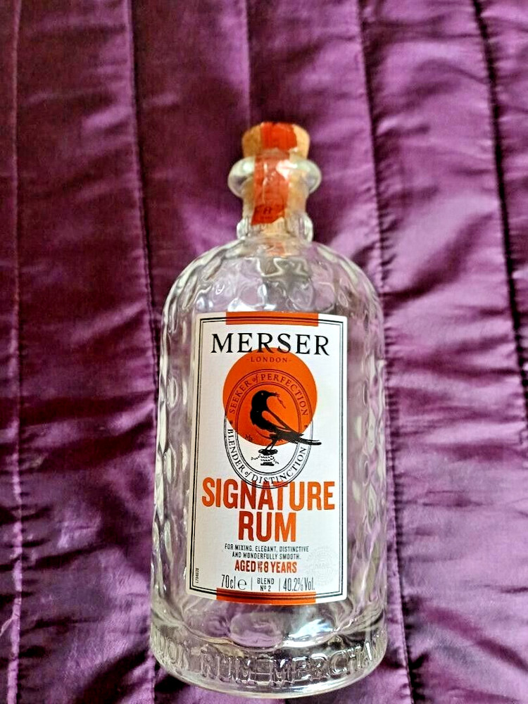 Merser Signature Rum Bottle ( Empty)