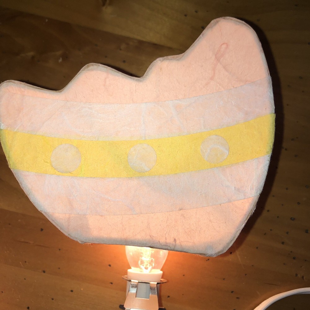 Rare 1999 Pottery Barn Kids Easter Chick & Egg Paper String Light