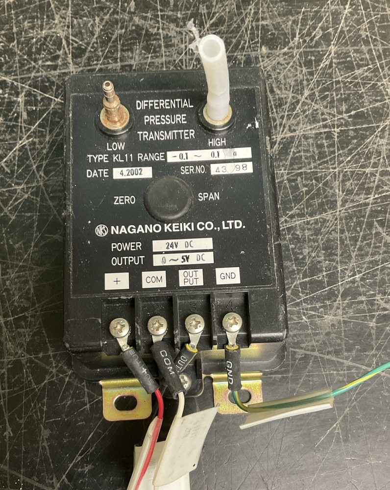 Nagano Keiki Co LTD Type K11 Differential Pressure Transmitter