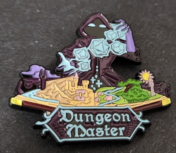 Dungeons And Dragons Dungeon Master Enamel Pin Dice