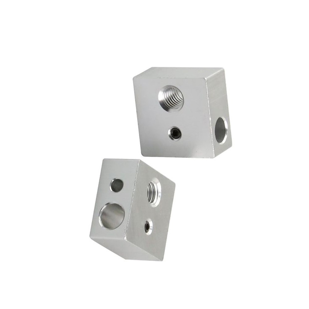3 Pcs Printer Hotend Extruder Aluminum Block Kit Heat Embedment Nut