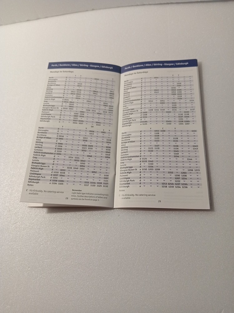 Train Times Central Scotland booklet 2011-2012