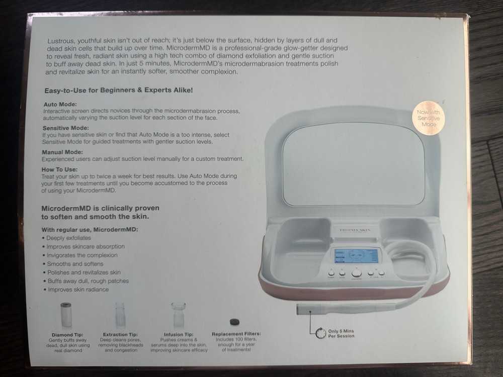 Trophy Skin Microderm MD Professional Grade Home Microdermabrasion System