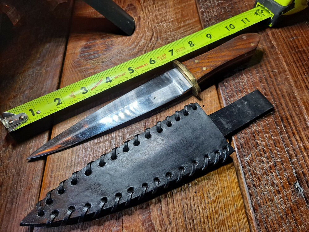 India dagger knife 6 1/2 inch fixed blade
