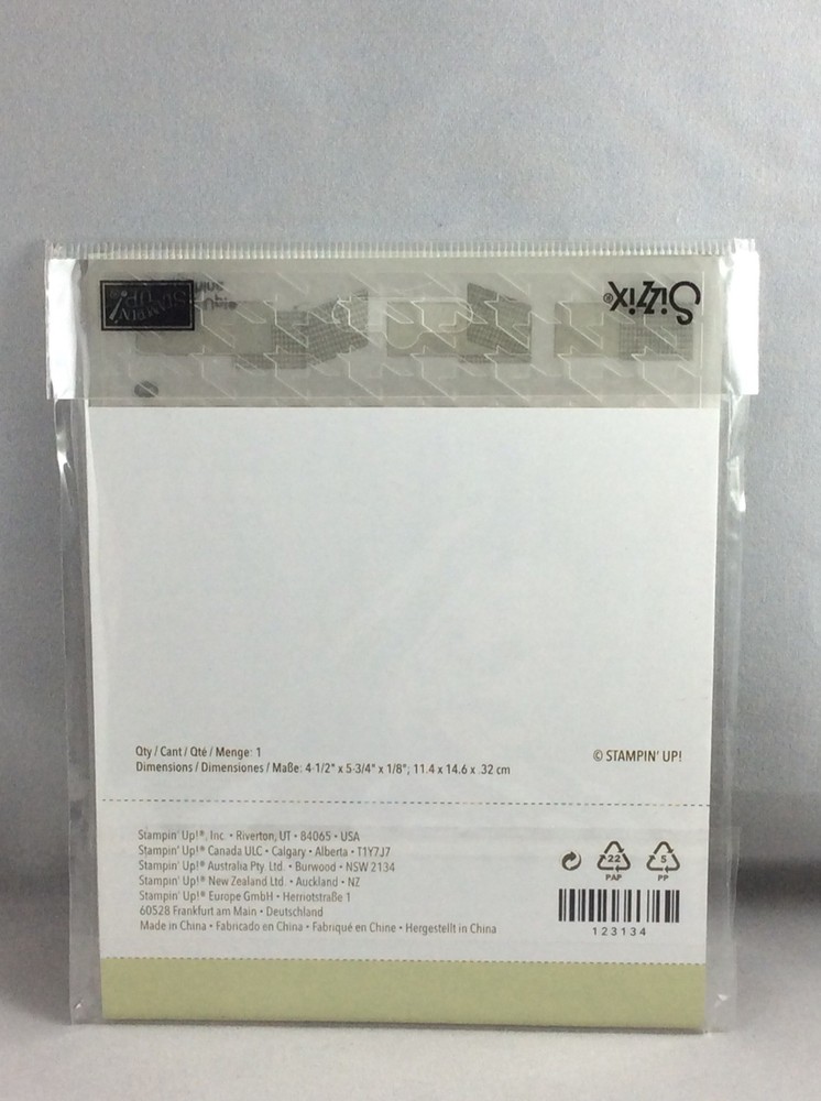 HOUNDSTOOTH Embossing Folder New Stampin Up Big Shot