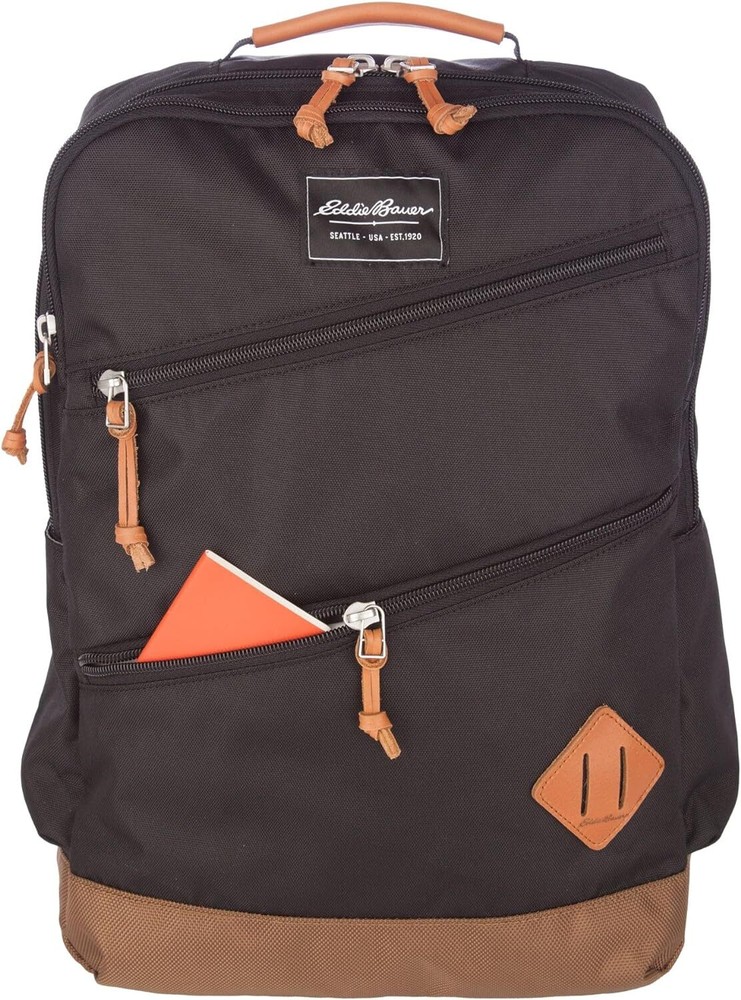 Eddie Bauer 25L Bygone Campus DXL Backpack, Black 25L,