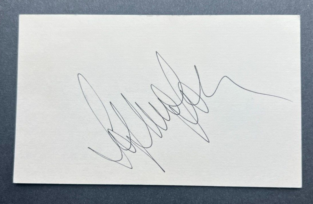 SOFIA LOREN ~ Signed/Autographed 3x5 Index Card ~ No COA